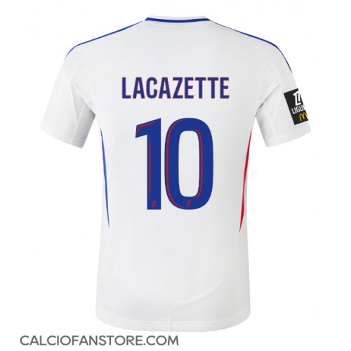 Maglia Calcio Olympique Lyonnais Alexandre Lacazette #10 Prima Divisa 2024-25 Manica Corta